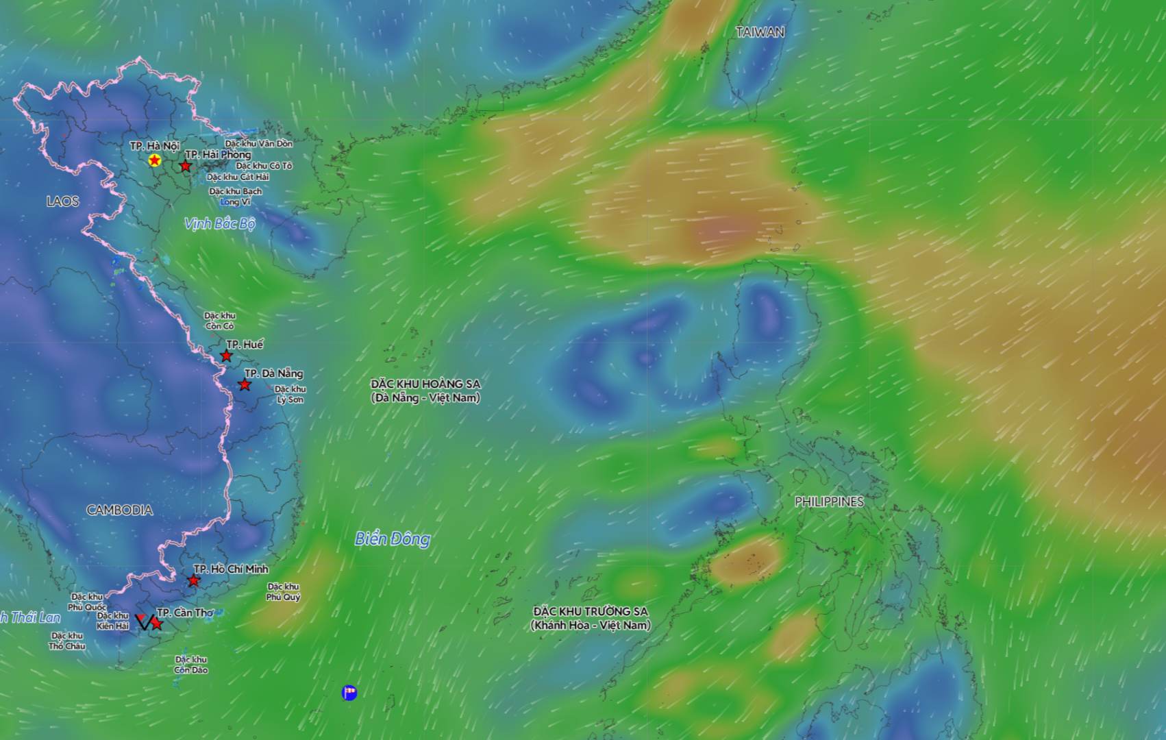 Cold air forecast will cause unfavorable weather in the Gulf of Tonkin from January 31st. Source: Vietnam Disaster Monitoring System