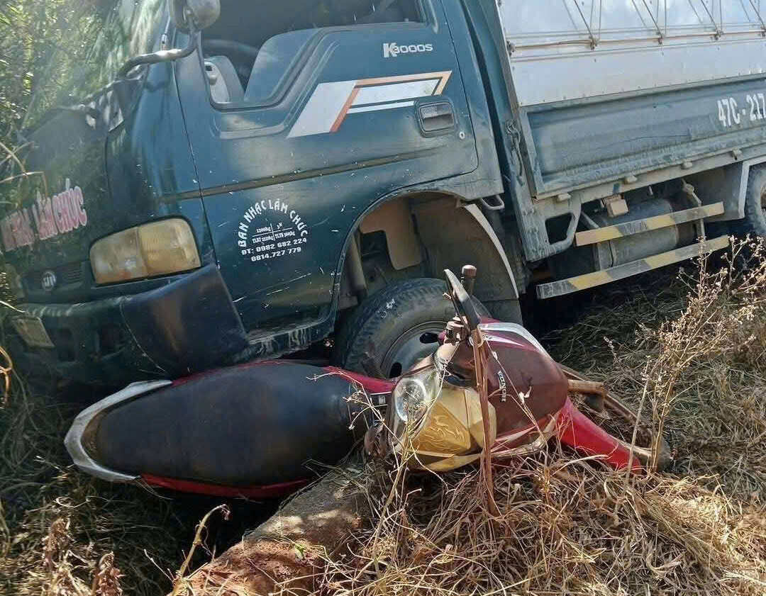 Scene of the traffic accident. Photo: Police provided