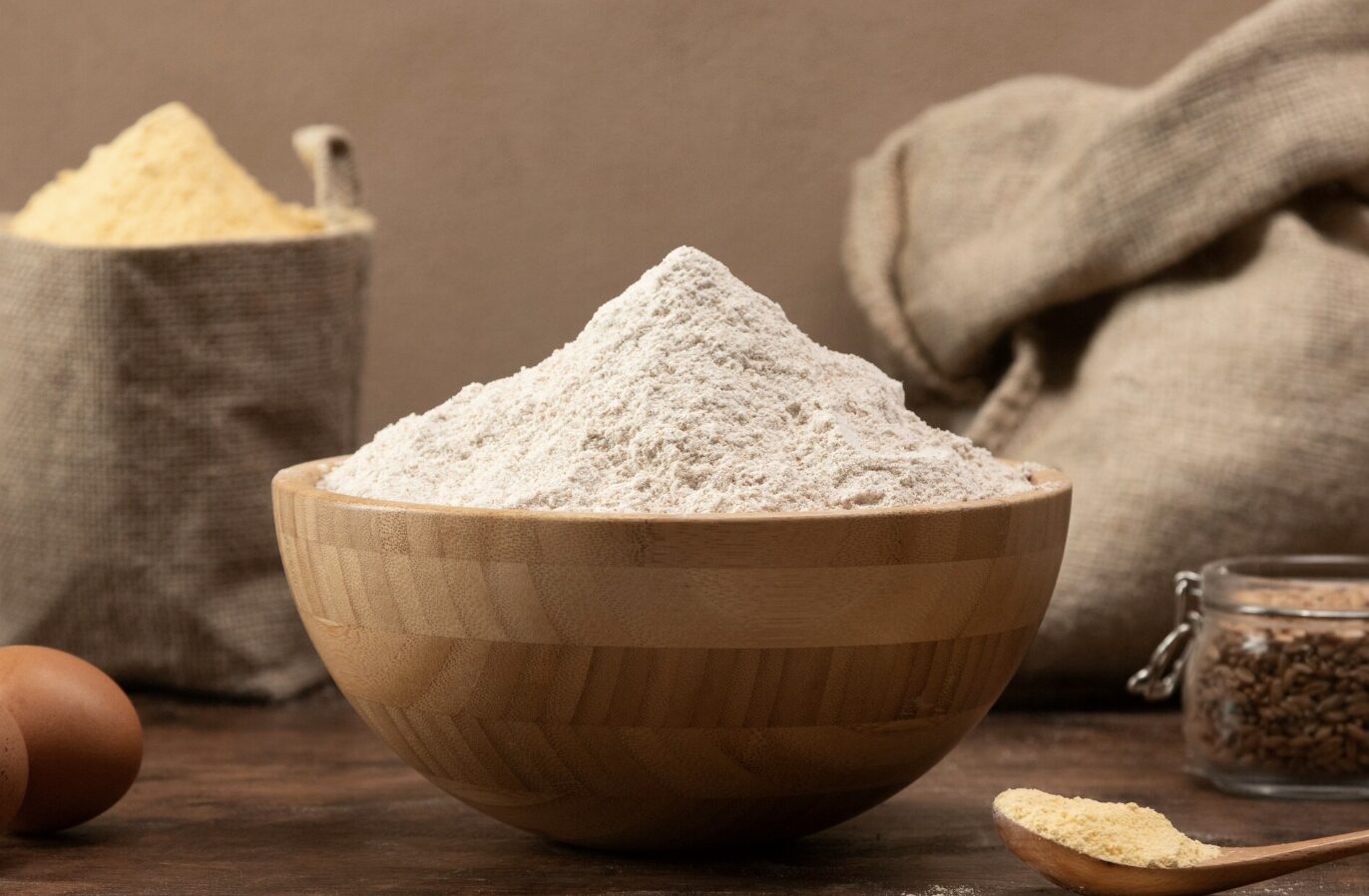 Rice flour, a familiar ingredient in the kitchen. Photo: Thuy Duong