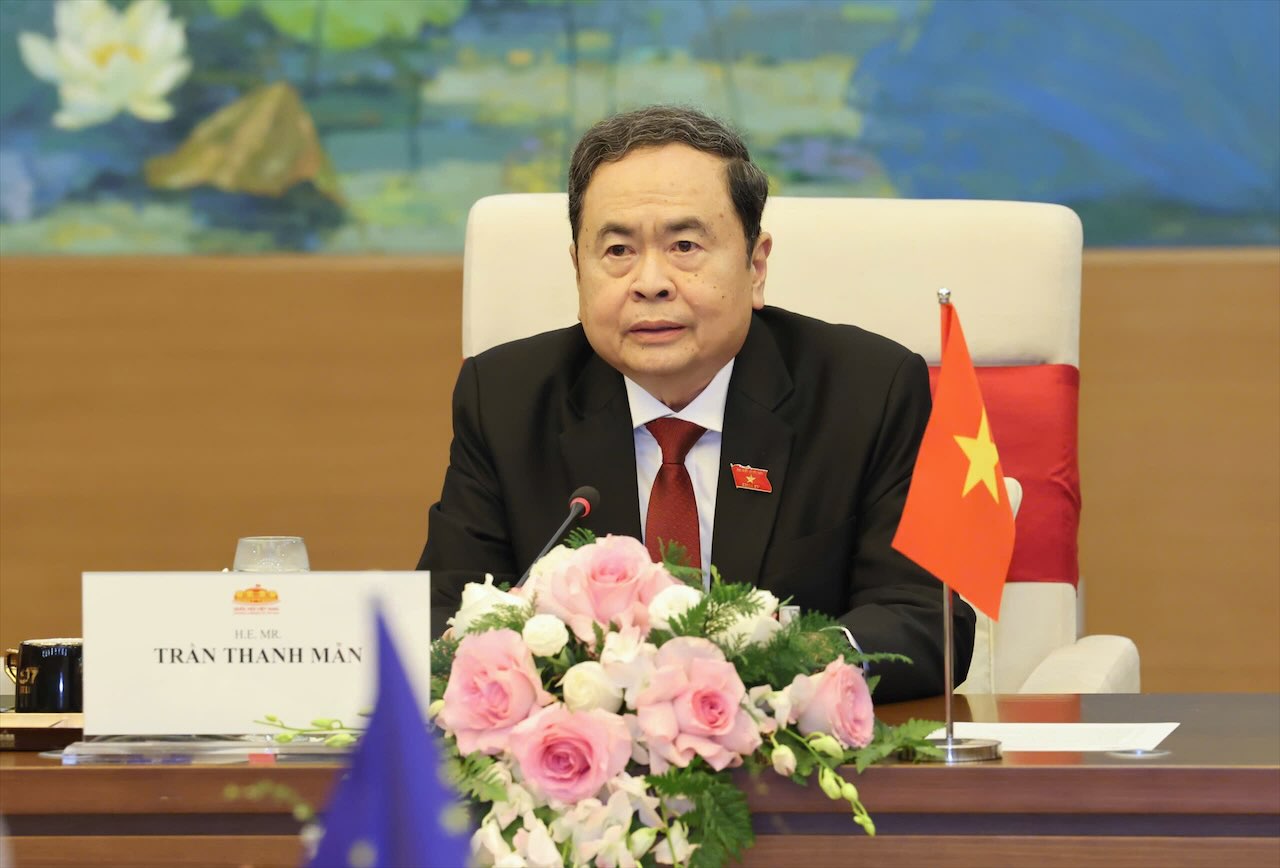 Politburo Member, National Assembly Chairman Tran Thanh Man. Photo: Hai Nguyen