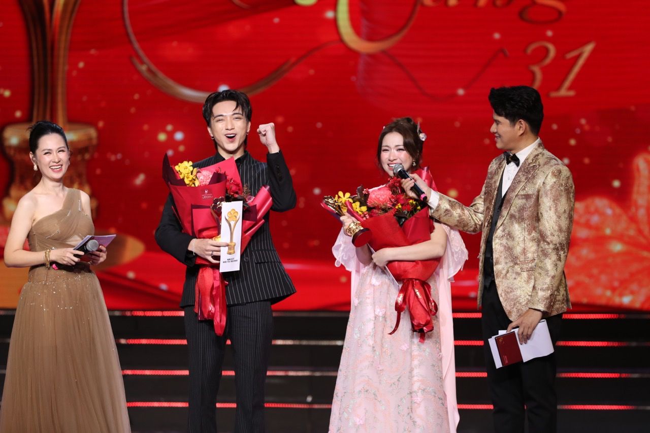 Hoa Minzy, Soobin Hoang Son win big. Photo: Organizing Committee.