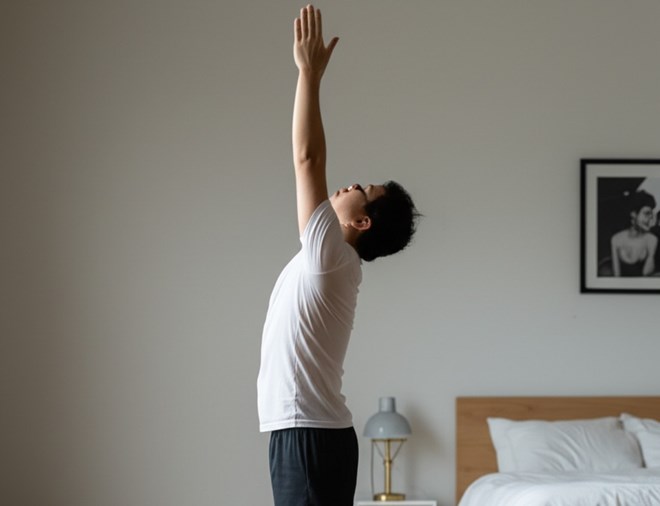 Regular Yoga exercise will help the body always be refreshed and lighter. Photo: Tuan Dat