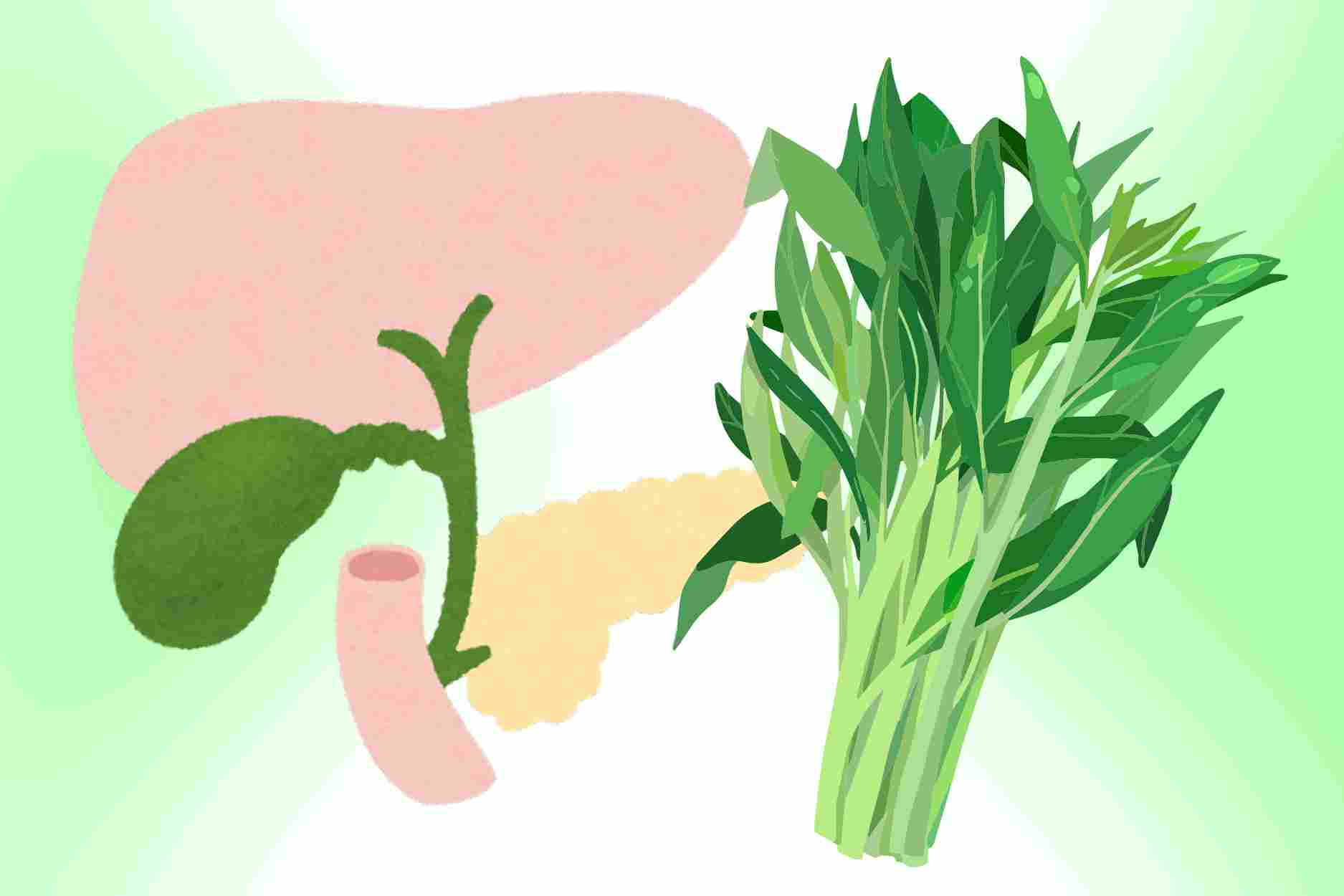 How to cook water spinach best for the liver