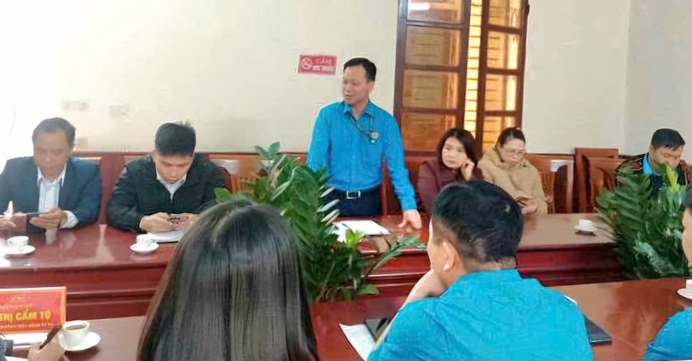 Vinh Loc Commune Trade Union organizes Conference to deploy key tasks for 2026. Photo: Thanh Hoa Trade Union