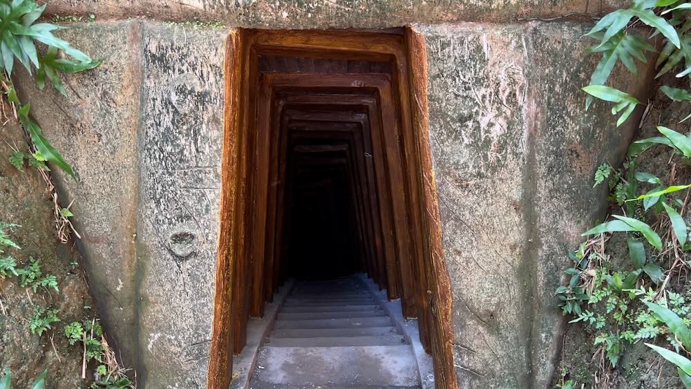 Vinh Moc Tunnel takes on a new look after a period of restoration. Photo: Hong Quan