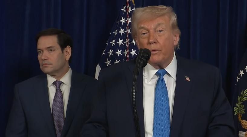 President Donald Trump held a press conference on January 3rd about the US attack on Venezuela. Photo: Xinhua