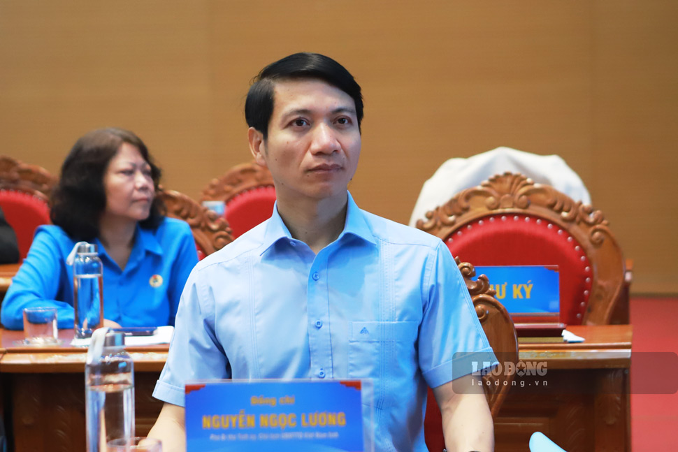 Chủ tịch Ủy ban MTTQ Việt Nam tỉnh Gia Lai Nguyễn Ngọc Lương dự hội nghị. Ảnh: Hoài Phương