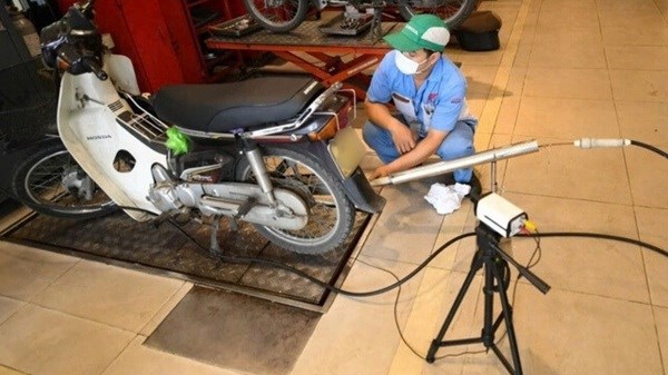 Tens of millions of motorbikes need to be inspected here. Photo: Khanh Ha