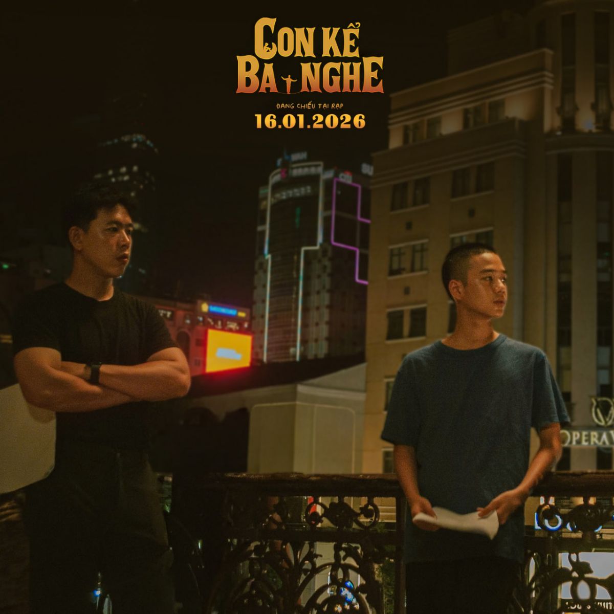 Hậu trường phim “Con kể ba nghe“. Ảnh: Đoàn phim cung cấp