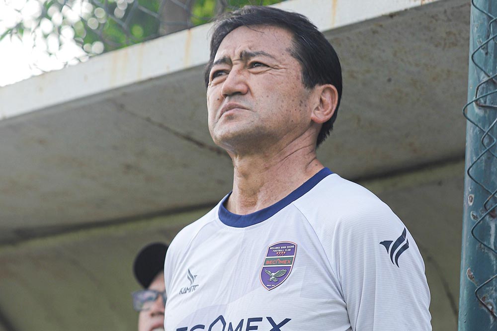 Mr. Ueno Nobuhiro is registered as head coach of Becamex HCMC. Photo: Becamex HCMC Club
