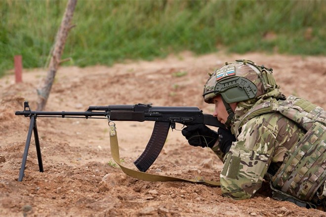 Russian soldiers in a state exercise. Photo: Russian Ministry of Defense