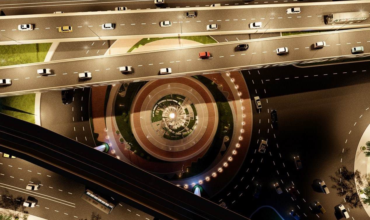 Perspective of the An Lac intersection overpass on National Highway 1. Photo: Ho Chi Minh City Department of Construction