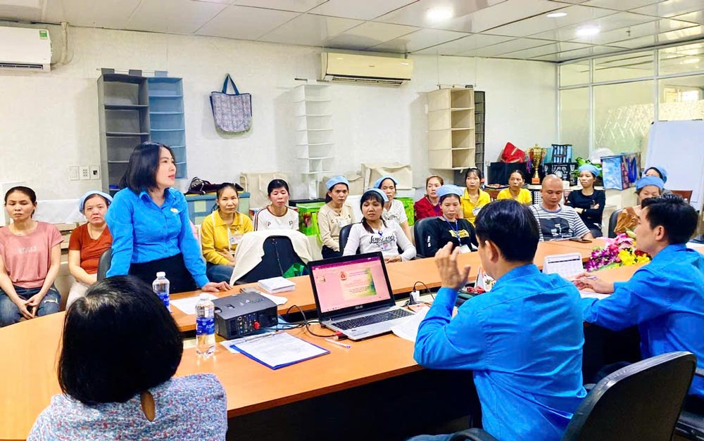 Nam Phuoc Commune Trade Union, Da Nang announced the decision to admit Trade Union members in 2026. Photo: Nam Phuoc Trade Union.