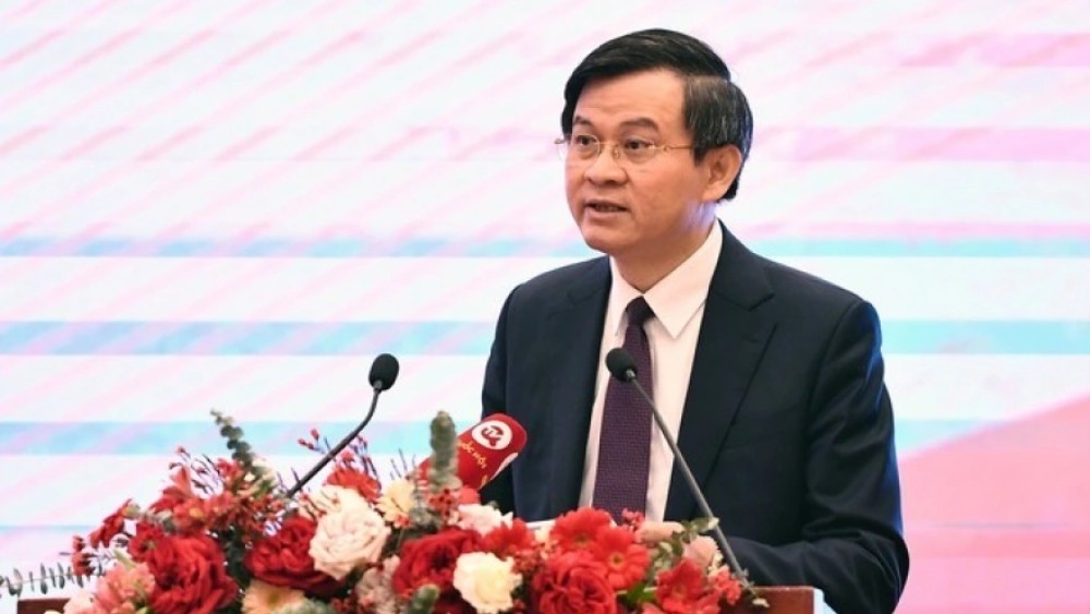 Mr. Doan Minh Huan - Member of the Politburo, Standing Deputy Director of the Ho Chi Minh National Academy of Politics - was appointed Director of the Ho Chi Minh National Academy of Politics. Photo: VNA