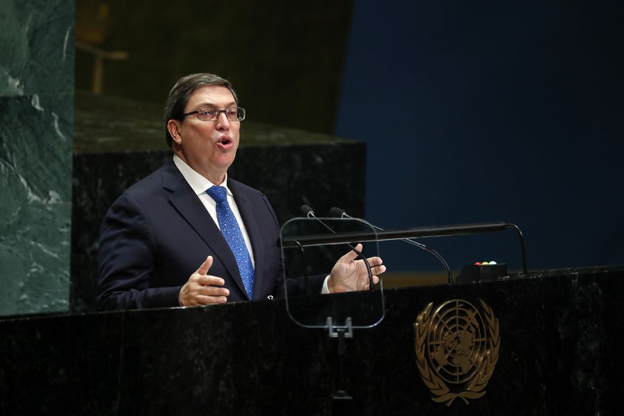 브루노 로드리게스 쿠바 외무장관. 사진: 신화통신