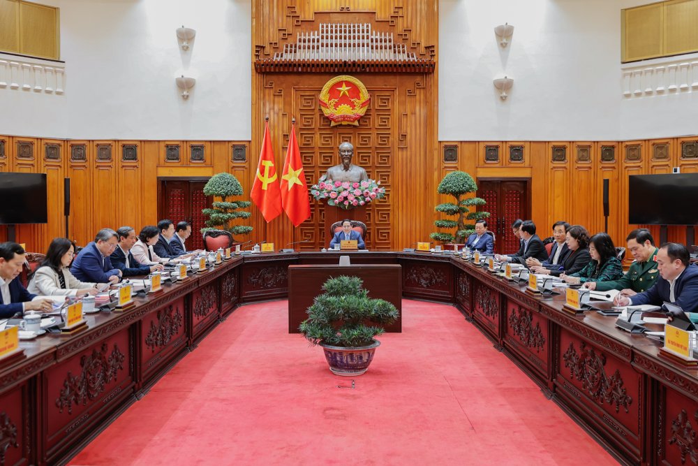 Quang cảnh cuộc họp. Ảnh: VGP