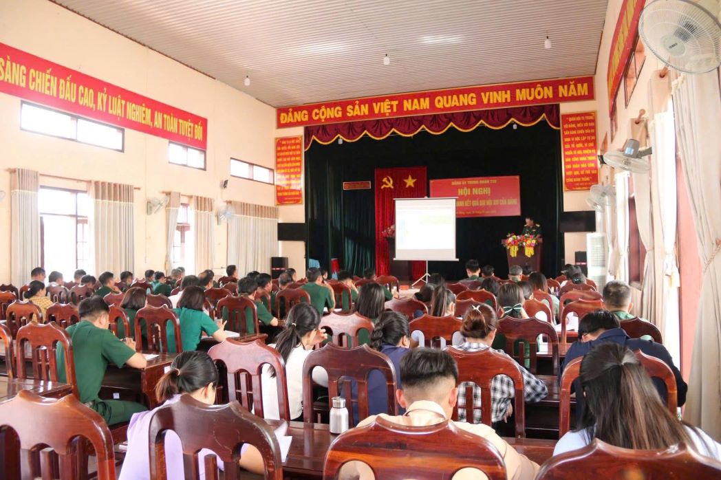 Quang cảnh Hội nghị thông báo nhanh kết quả Đại hội đại biểu toàn quốc lần thứ XIV của Đảng. Ảnh: Bảo Lâm