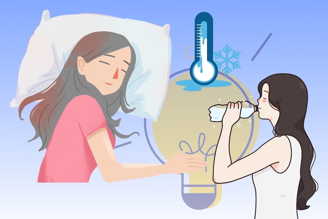 How to drink winter water to help sleep better
