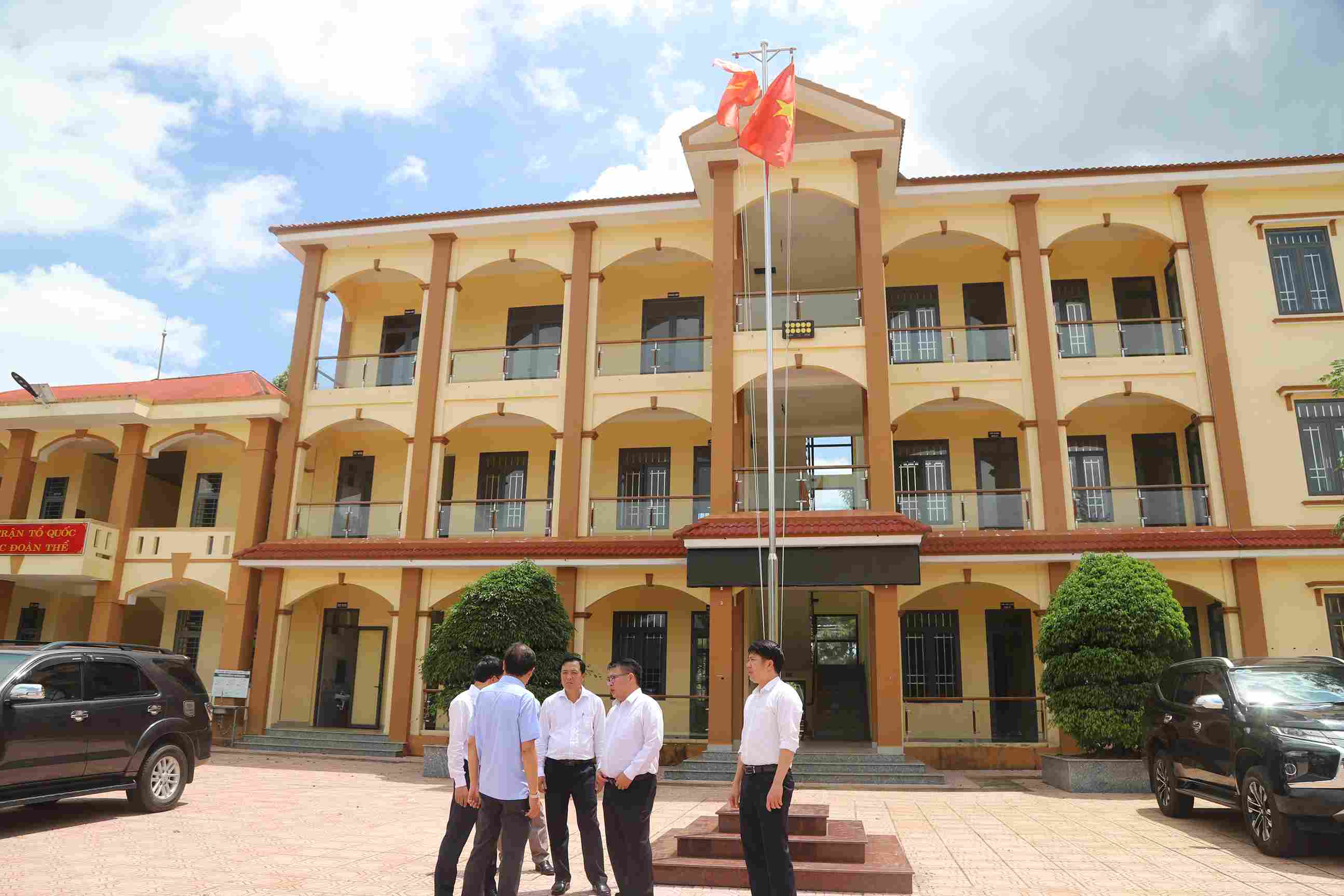 The administrative headquarters of Loc Tan commune (old Bao Lam district) is surplus after the merger. Photo: Phuc Khanh