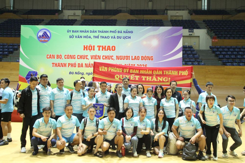 Hội thao sôi nổi với sự tham gia của gần 700 vận động viên đến từ 20 cơ quan, đơn vị trên địa bàn thành phố. Ảnh: Thanh Huyền