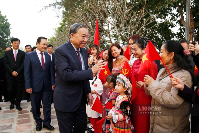 General Secretary To Lam and the delegation attend the inauguration ceremony of the Memorial House of President Ho Chi Minh. Photo: Quang Dat