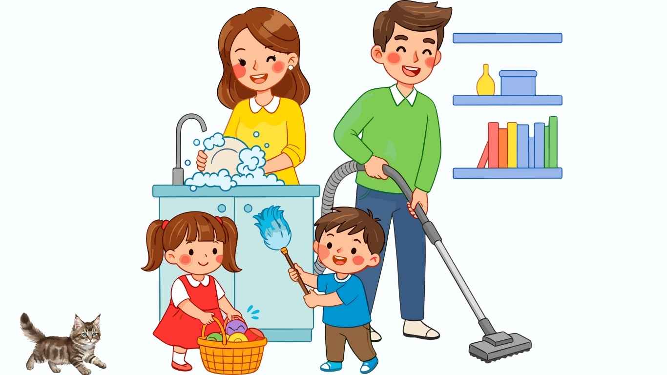 Keeping the house clean from the small habits of family members. Graphic photo: Hoang Loc.