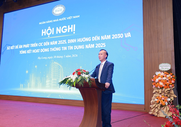 Ông Cao Văn Bình, Chủ tịch Hội đồng quản lý kiêm Tổng Giám đốc CIC phát biểu khai mạc Hội nghị. Ảnh: CIC