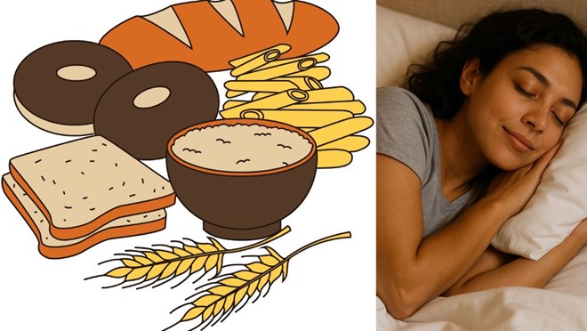 Good sleep thanks to natural foods. Photo AI