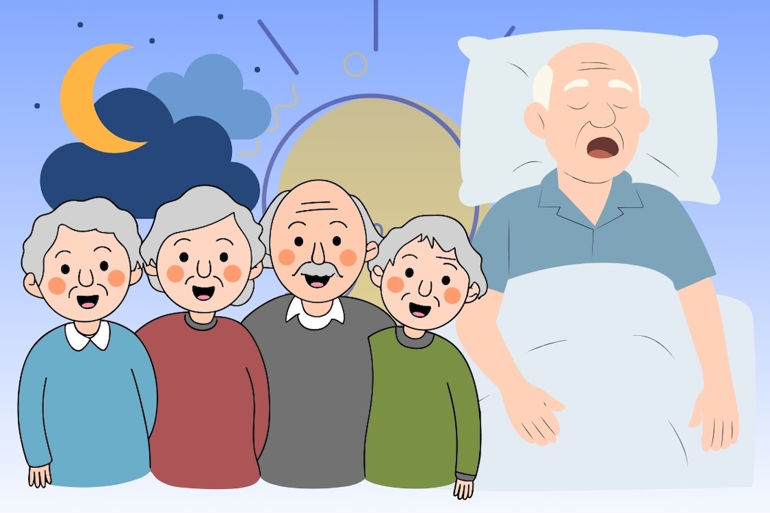 What should the elderly do in the evening to sleep deeply and limit stroke