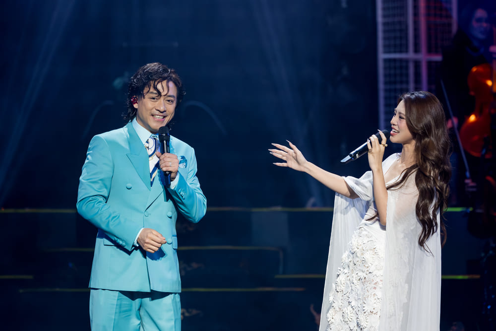 Tuan Hung co man song ca an y voi nu ca si Bui Lan Huong. Anh: Ban to chuc