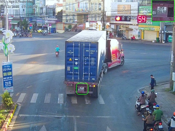 Car owner fined remotely in Dong Nai. Photo: Dong Nai Police