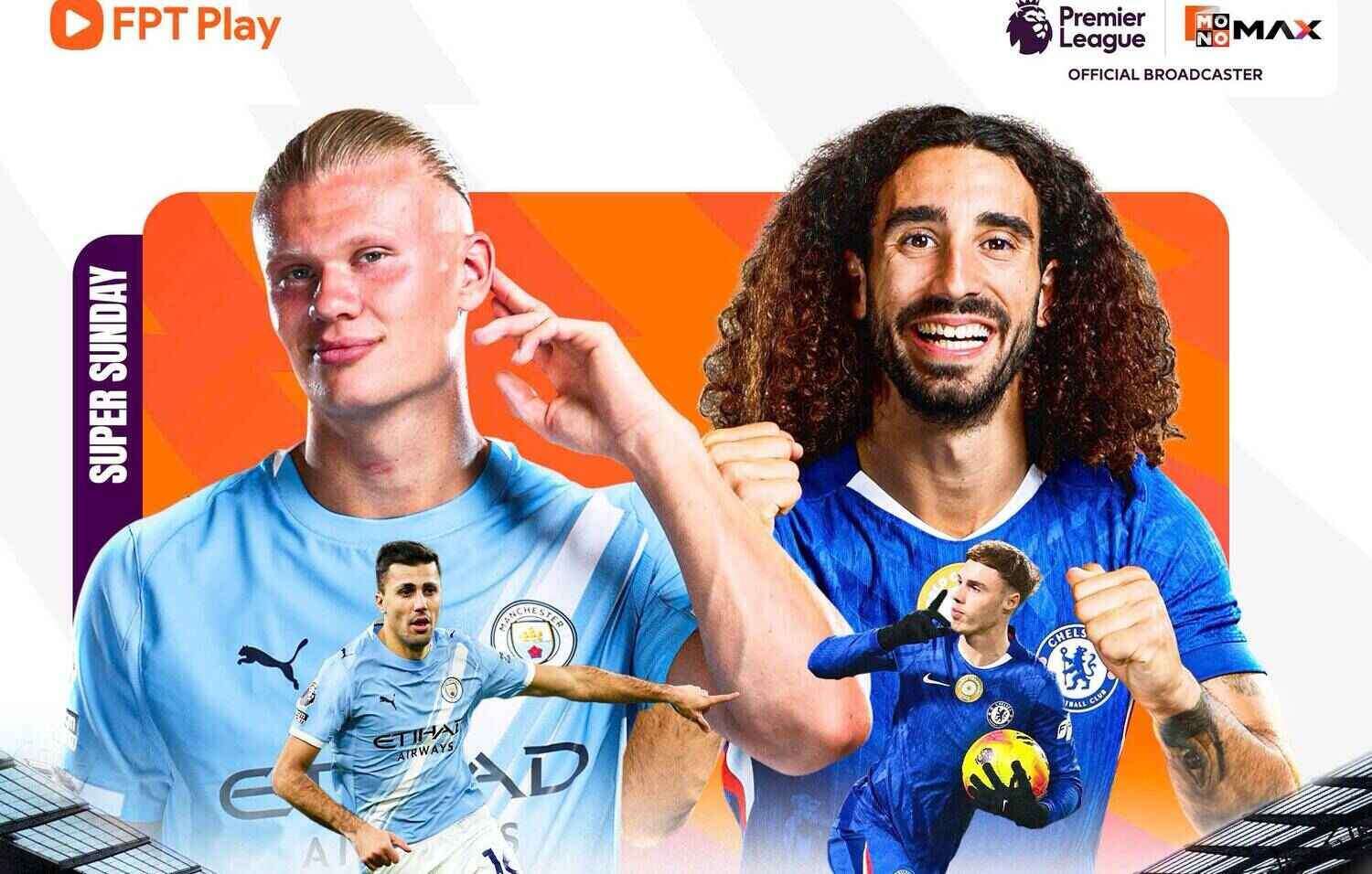 マン・シティ対チェルシー、プレミアリーグ。写真:FPT Play
