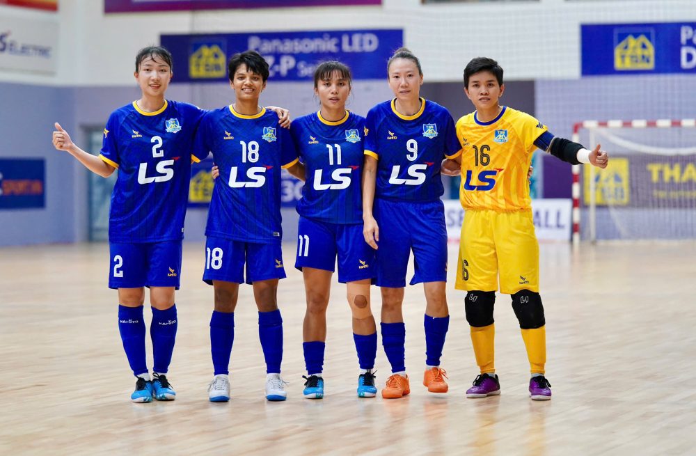 Thai Son Nam HCMC has an important victory in the 4th round of the 2025 National Women's Futsal Championship. Photo: VFF