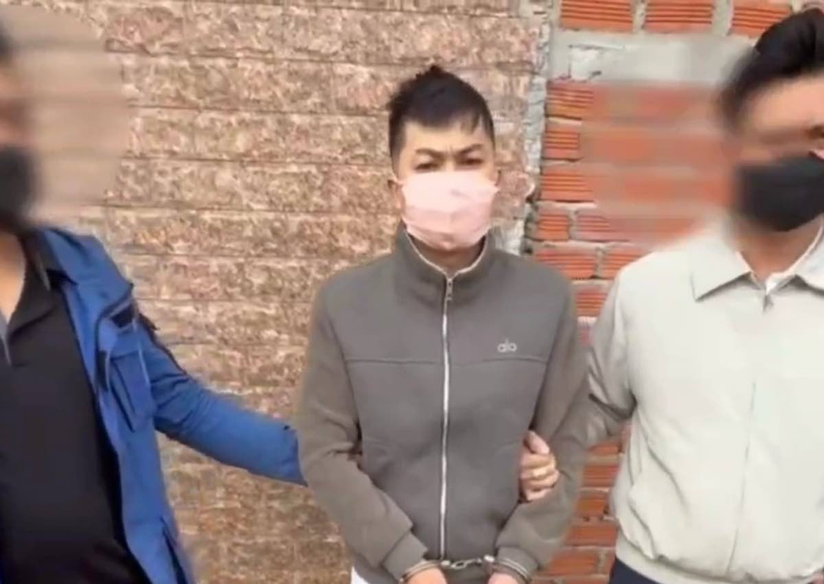 The robber when arrested