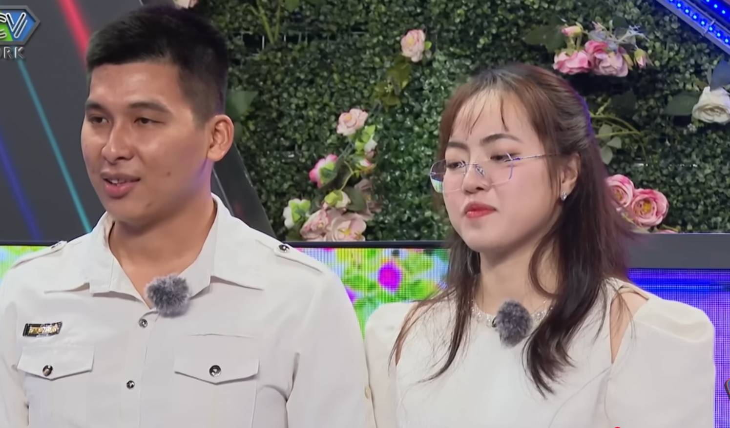 The couple at the "You Want to Date" program. Photo: MCV unit.