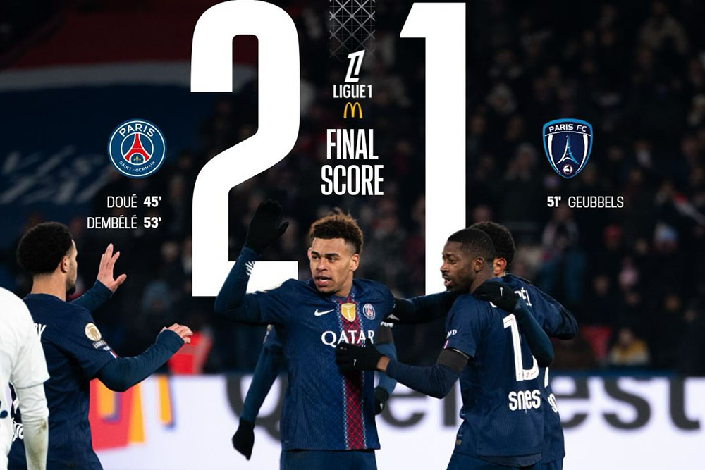 The special Paris Derby closed with a victory for PSG. Photo: PSG