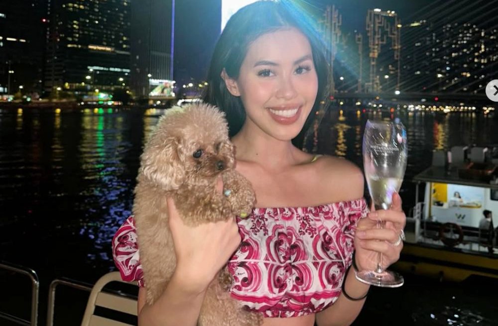 Billionaire Johnathan Hanh Nguyen's daughter shares pictures on a yacht. Photo: Cut from video.