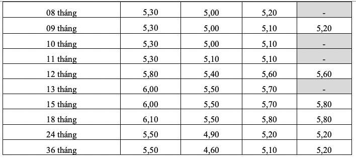 Bieu lai suat tiet kiem online cua HDBank. Anh: HDBank