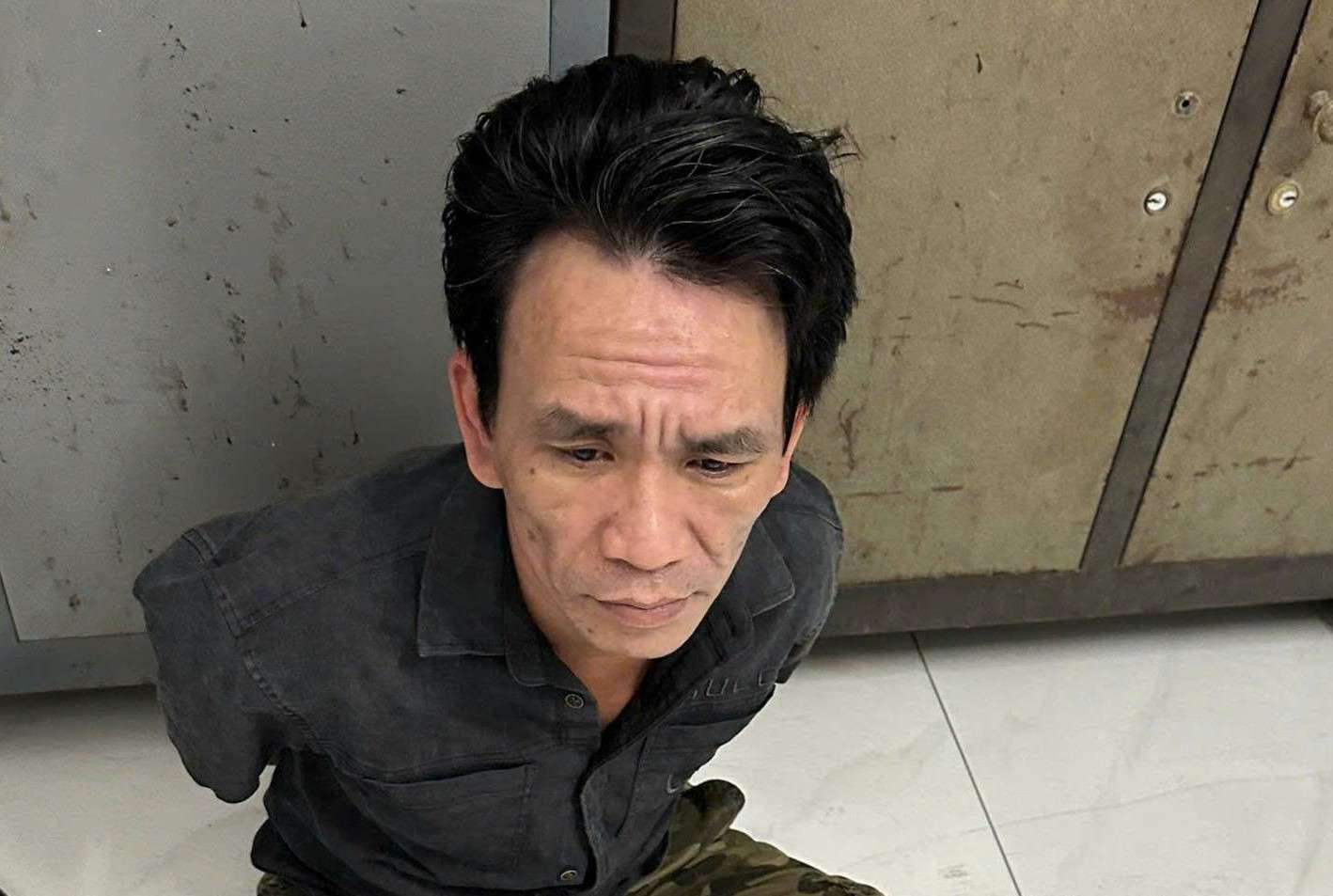 Công an Khánh Hòa vừa bắt giữ đối tượng trộm cắp tài sản sau 24 ngày lẩn trốn truy nã. Ảnh: Phương Linh