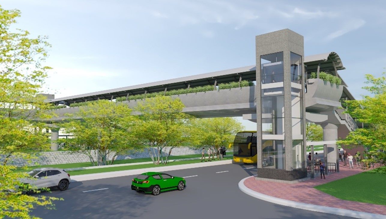 Phoi canh thang may tai ga An Phu (TPHCM).  Anh: MAUR