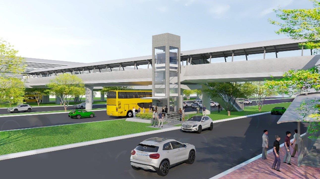 Phoi canh thang may tai ga Khu Cong nghe cao.  Anh: MAUR