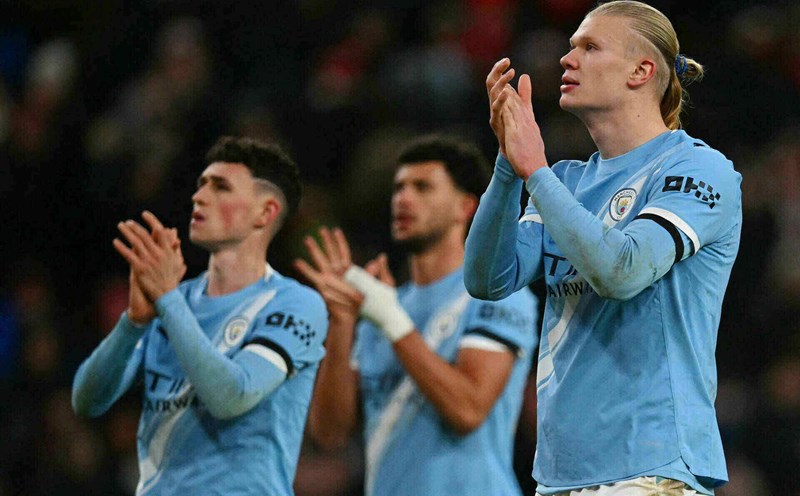 Man City having slipped 2 consecutive matches in the Premier League is the reason why midfielder Rodri is not satisfied. Photo: AFP