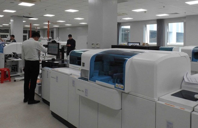 Medical equipment and machinery at Bach Mai Hospital facility 2 have basically been installed. Photo: Dieu Anh