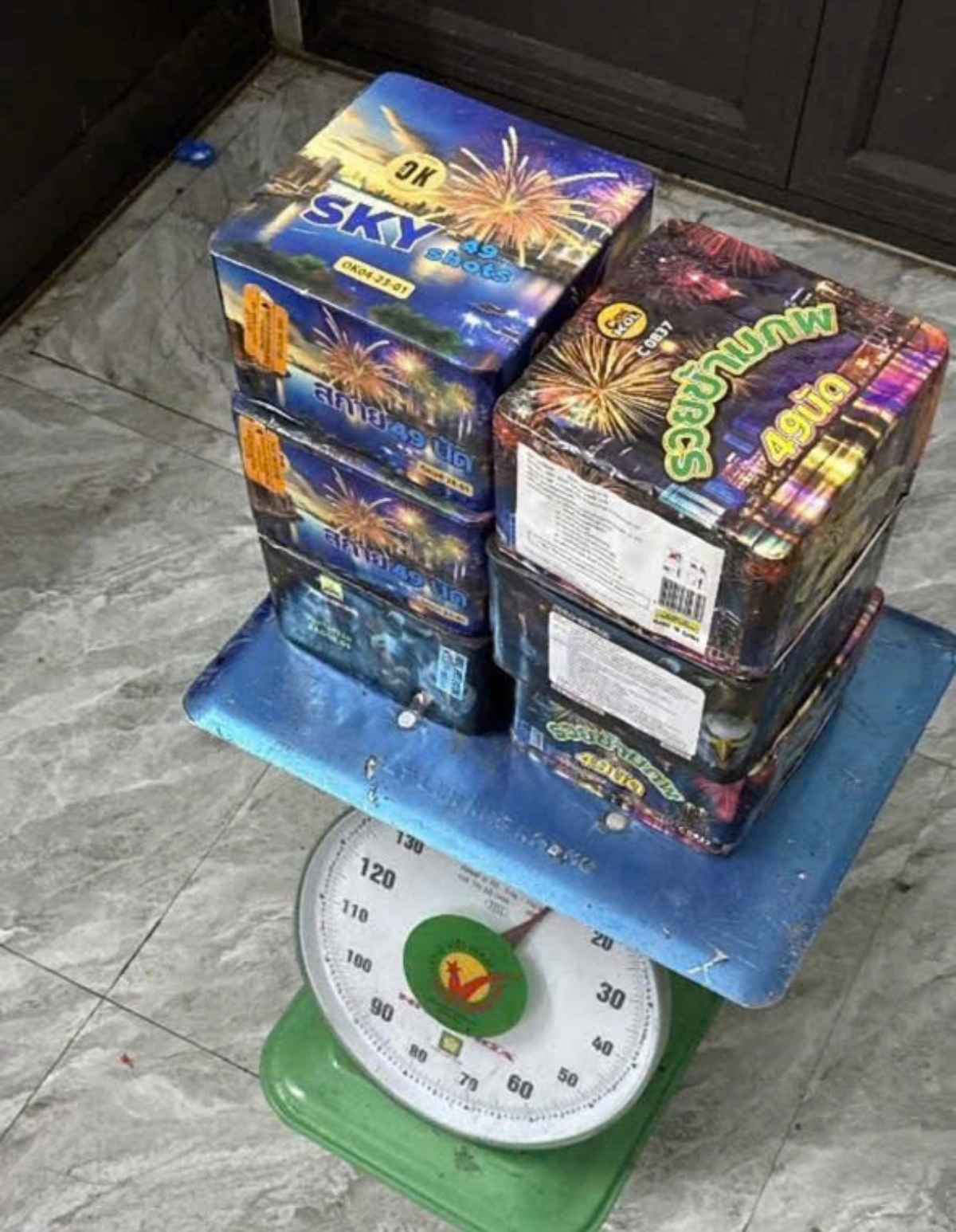 Tang vật pháo lực lượng công an phát hiện. Ảnh: Công an tỉnh Ninh Bình