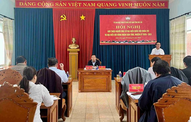 Đắk Lắk lấy ý kiến cử tri nhân sự ứng cử đại biểu Quốc hội