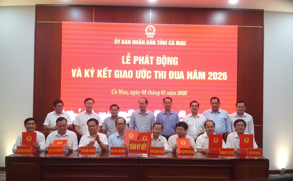 Cac so, nganh tai Ca Mau cam ket thi dua tu dau nam de dat muc tieu tang truong 10% cho nam 2026. Anh: Nhat Ho