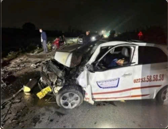 Scene of the accident. Photo: Hai Phong Traffic Safety Board