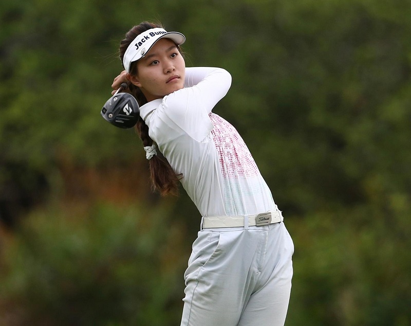Golfer Le Chuc An is currently the person with the best position in the world women's professional rankings. Photo: Nhu Y