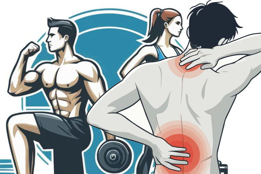 Exercising properly helps improve back pain and protect the spine. Graphics: Thien Nhan