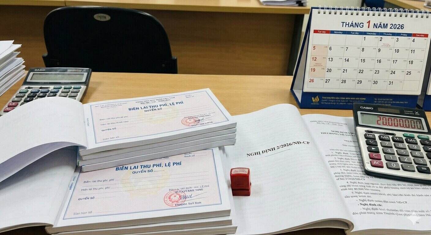 Decree 2/2026/ND-CP: Record penalty for acts of fraudulent fee collection documents. Photo: AI.